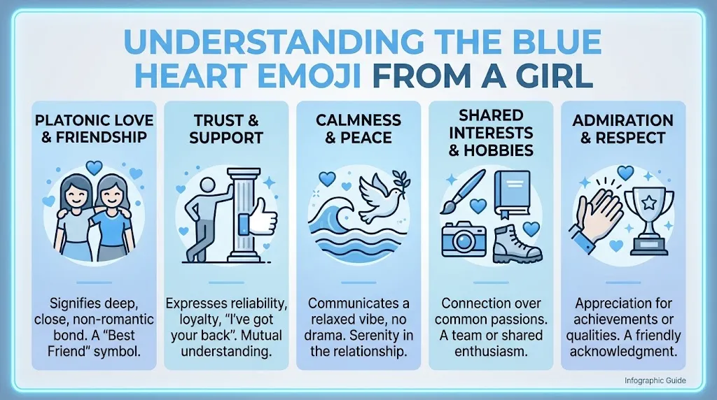 What Does Emoji Blue Heart Mean from a Girl?
