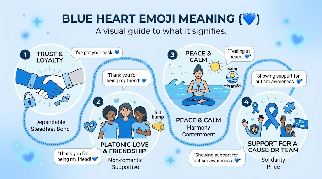 What Does Emoji Blue Heart Mean?