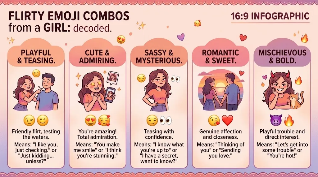 What Does Flirty Emoji Combos Mean from a Girl?