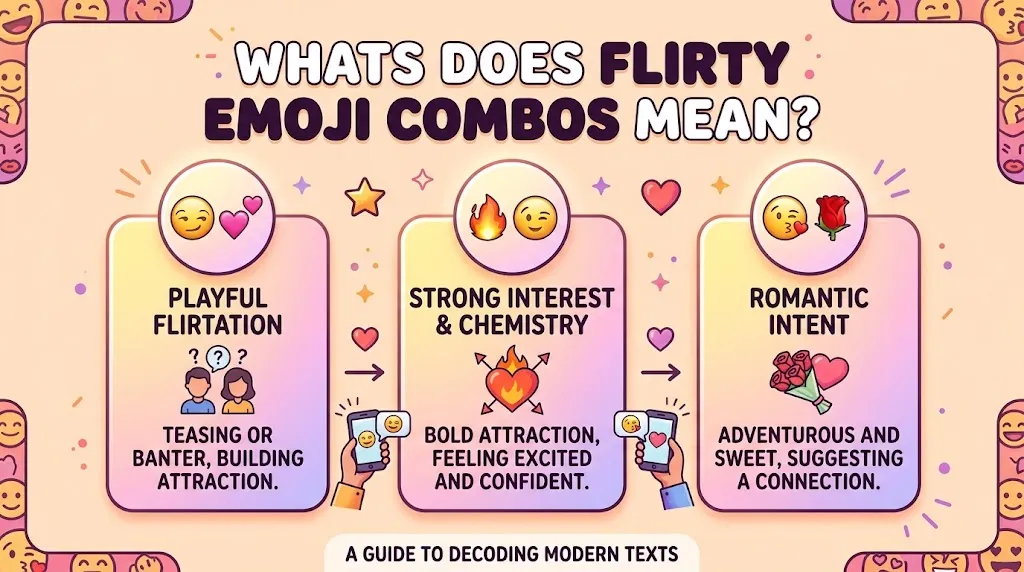 What Does Flirty Emoji Combos Mean?