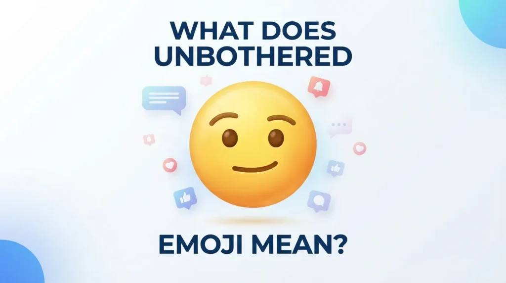 What Does Unbothered Emoji Mean?