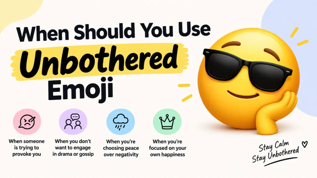 When Should You Use Unbothered Emoji?