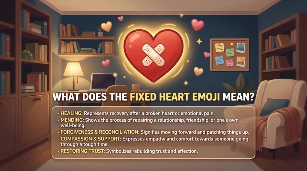 What Does Fixed Heart Emoji Mean?