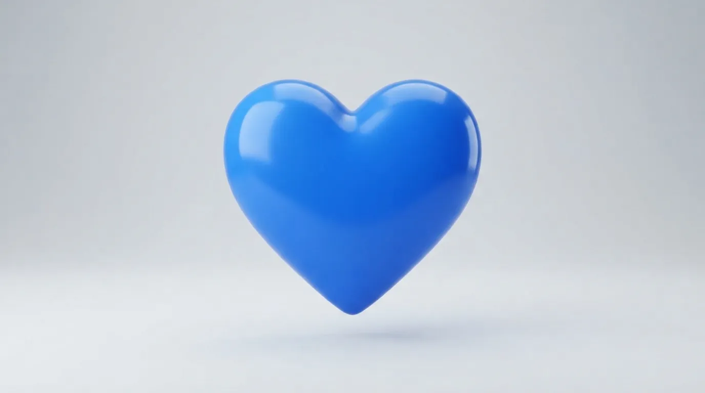 Emoji Blue Heart