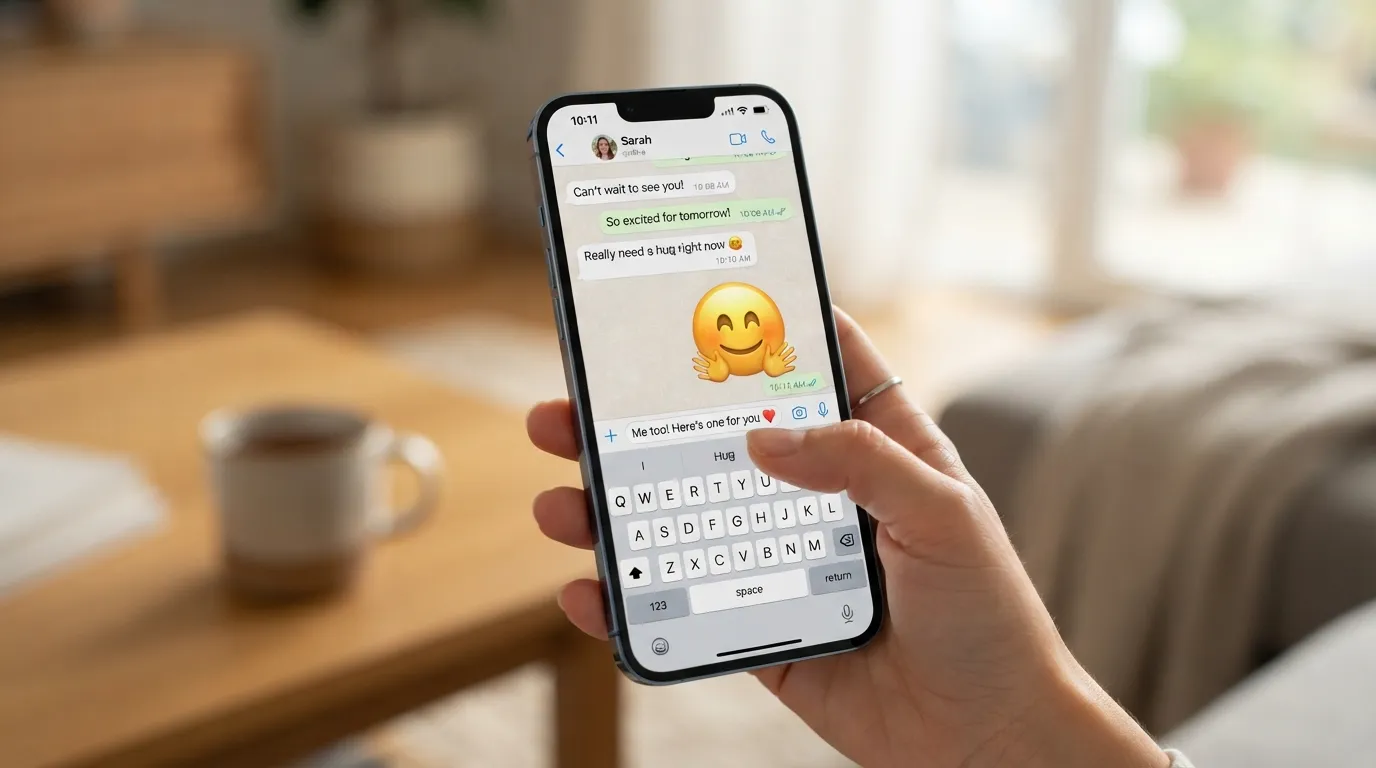 Hug Emoji WhatsApp