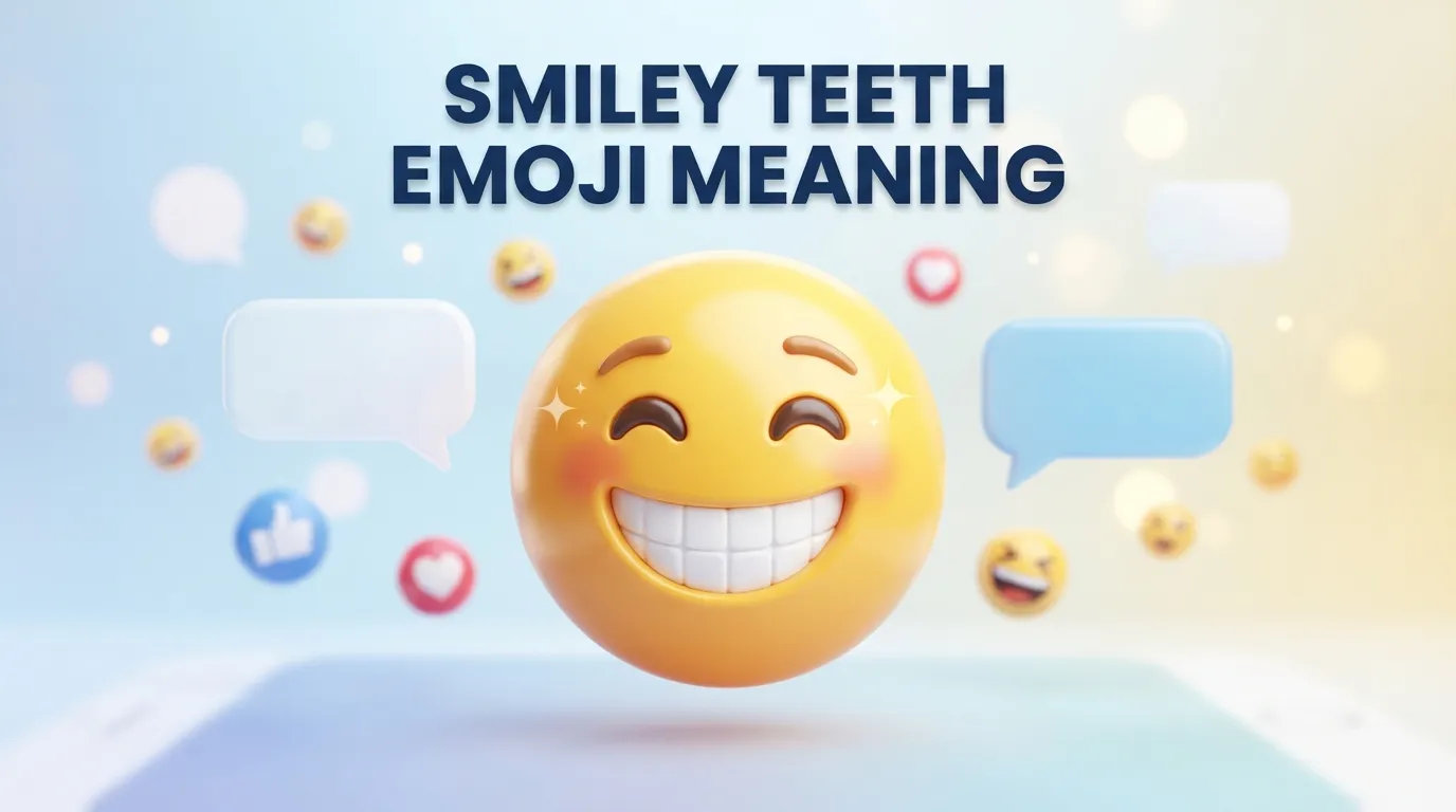 Smiley Teeth Emoji Meaning