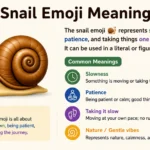 Snail Emoji Meaning