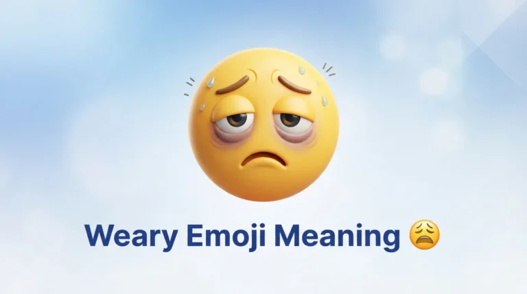 Weary Emoji Meaning