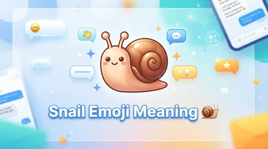 What Does Snail Emoji Meaning Mean?
