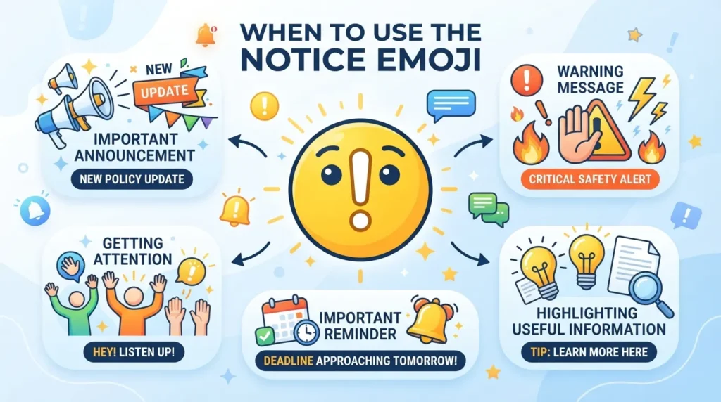 When Should You Use Notice Emoji?