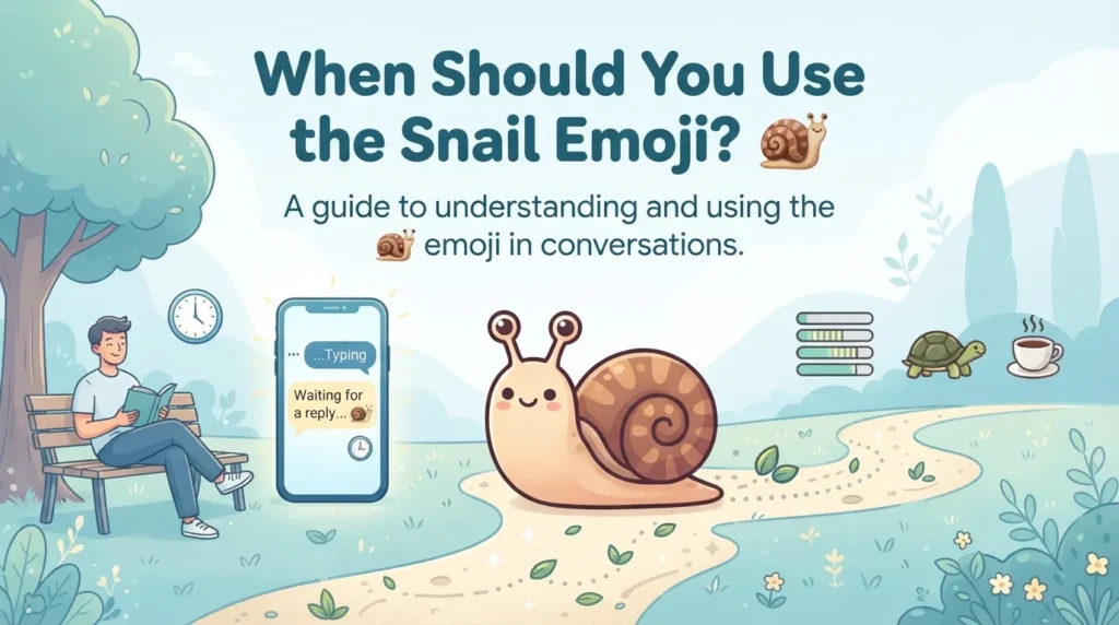 When Should You Use Snail Emoji Meaning?