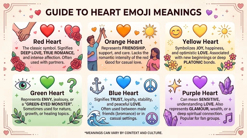 What do heart emoji mean?